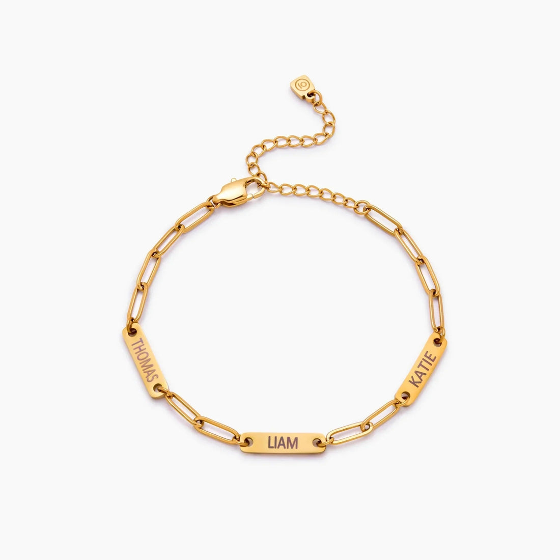Paperclip Bracelet with Multiple Names