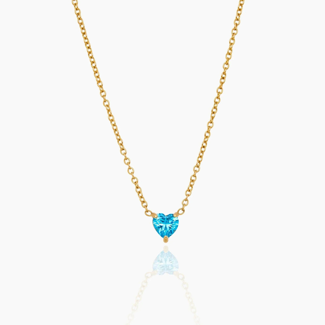 Heart Birthstone Necklace
