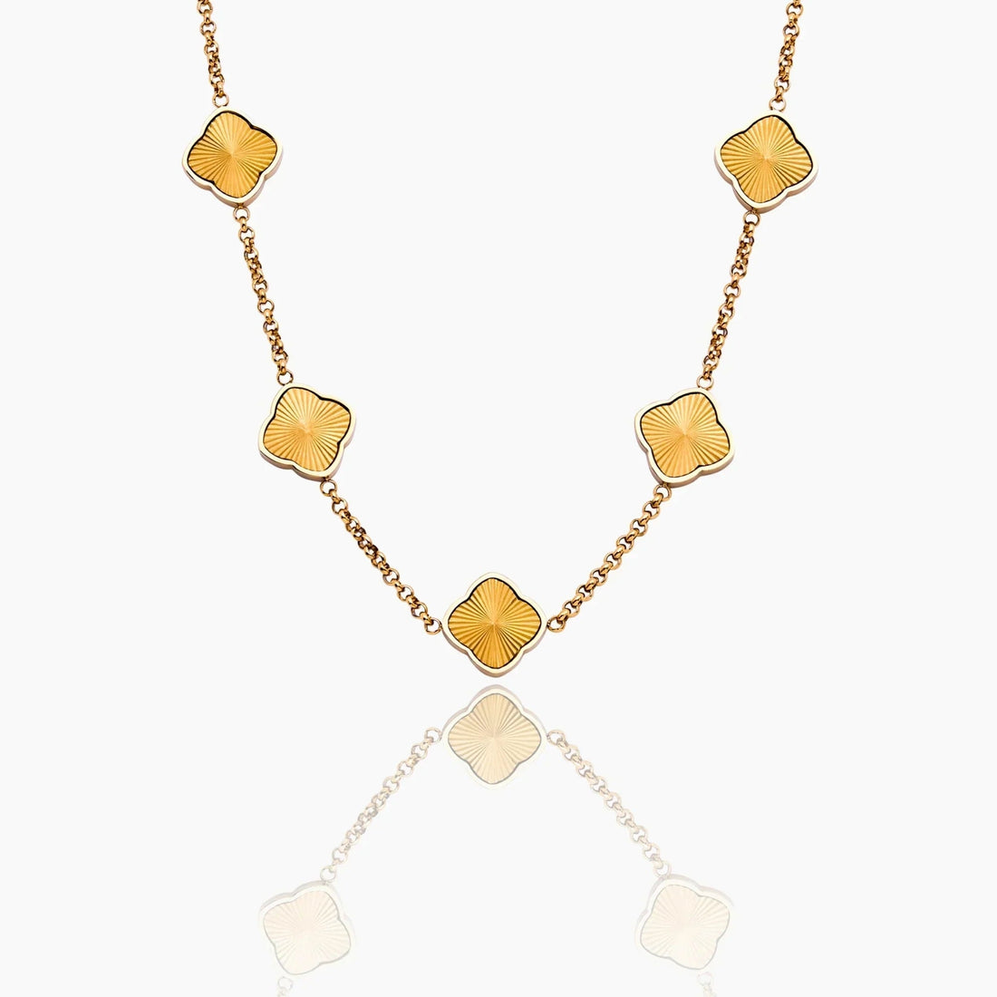 Sunburst Clover Necklace