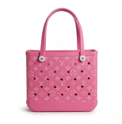 LuxeCarry Bogg-Style Tote — Waterproof Monogram Edition