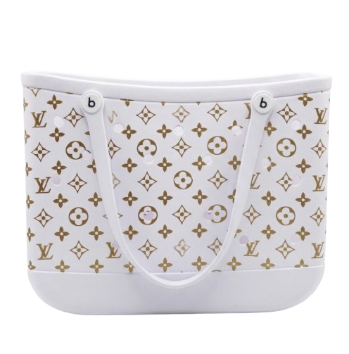 LuxeCarry Bogg-Style Tote — Waterproof Monogram Edition