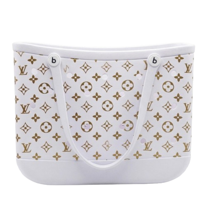 LuxeCarry Bogg-Style Tote — Waterproof Monogram Edition