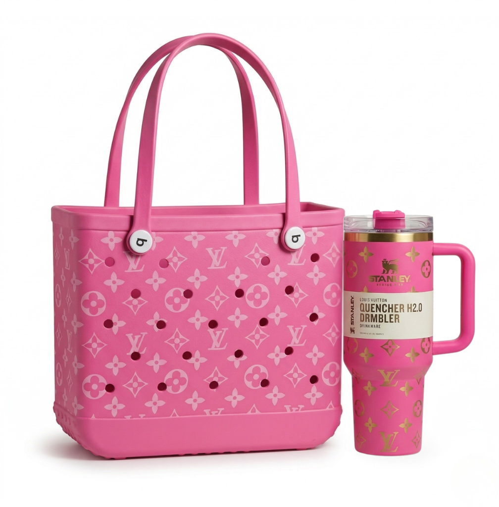 LuxeCarry Bogg-Style Duo — Tote + 40oz (1.18L) Tumbler