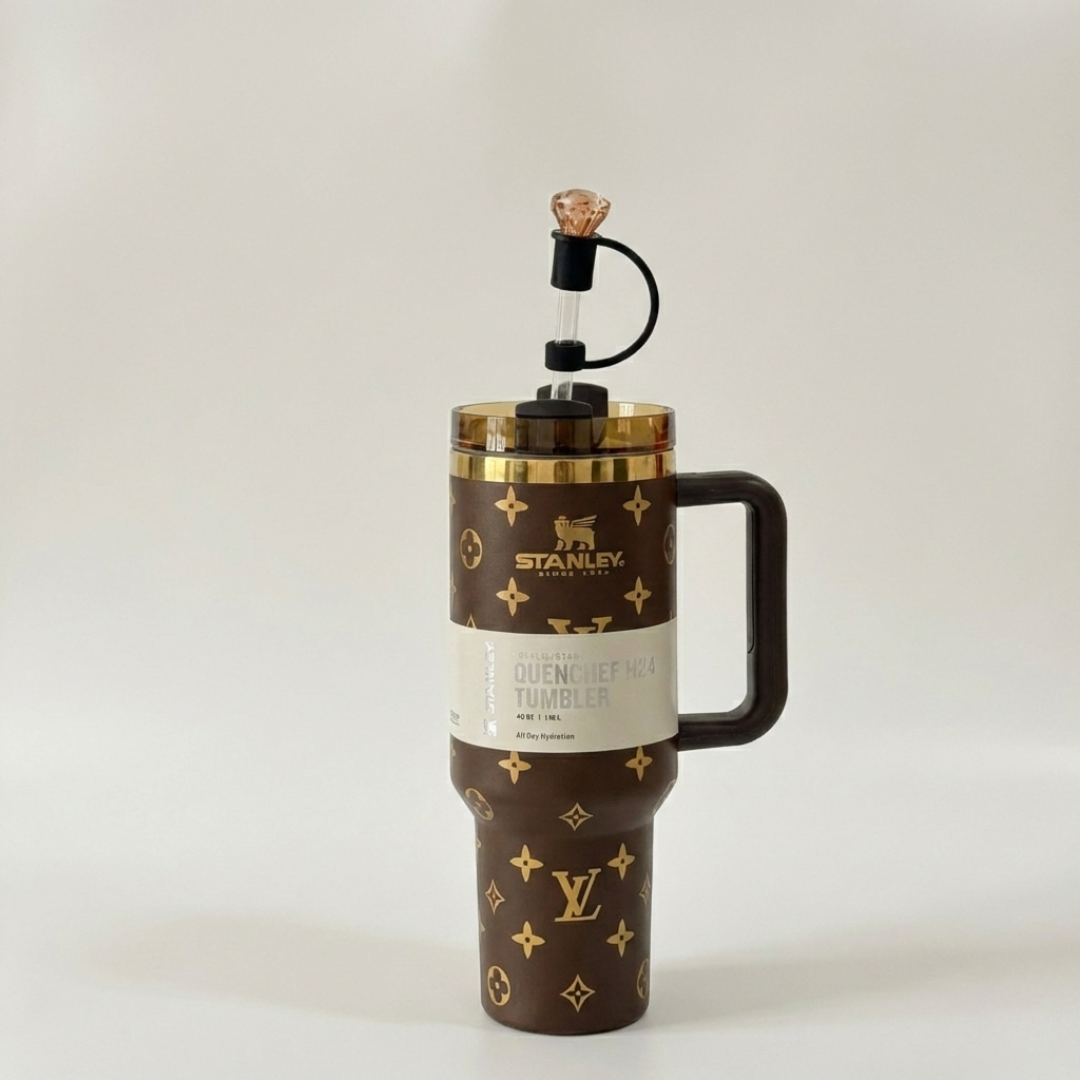 Double Kit Luxury Quencher H2.0 – 40oz with Straw and Keychain