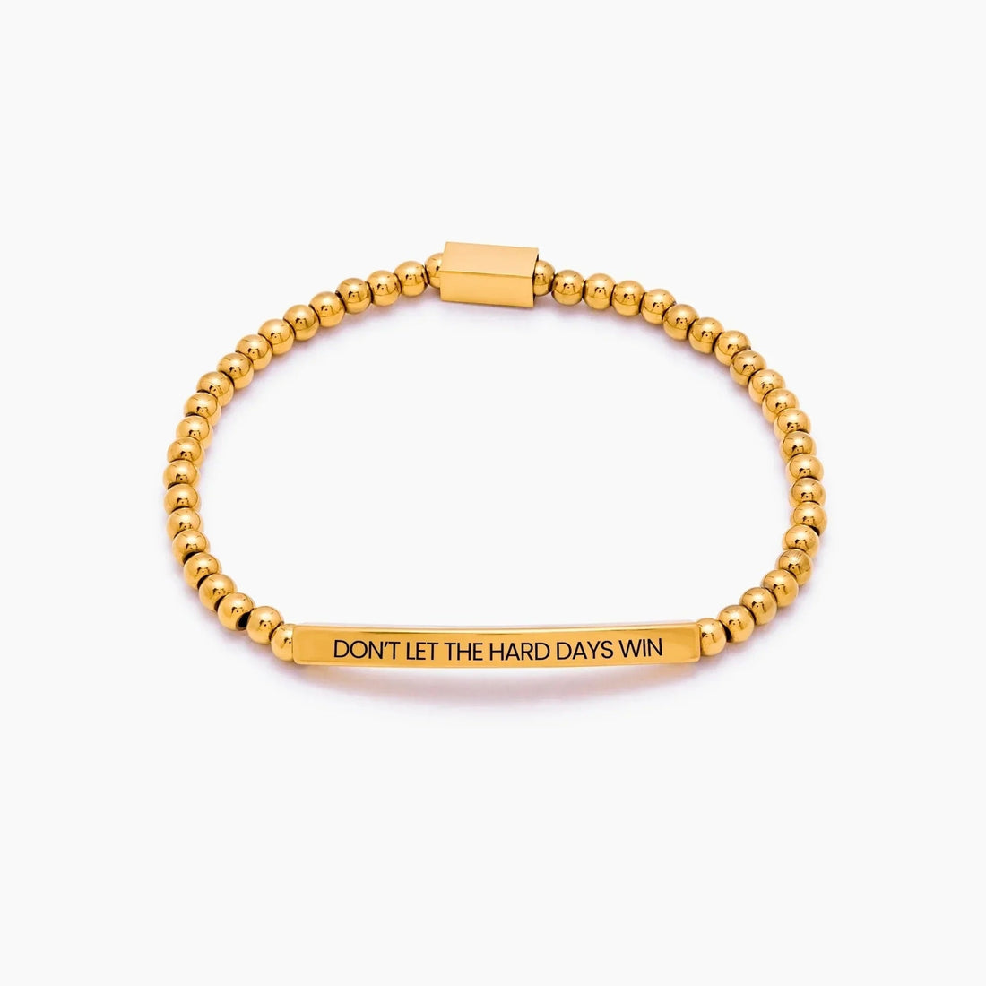 Don't Let the Hard Days Win Beaded Bracelet