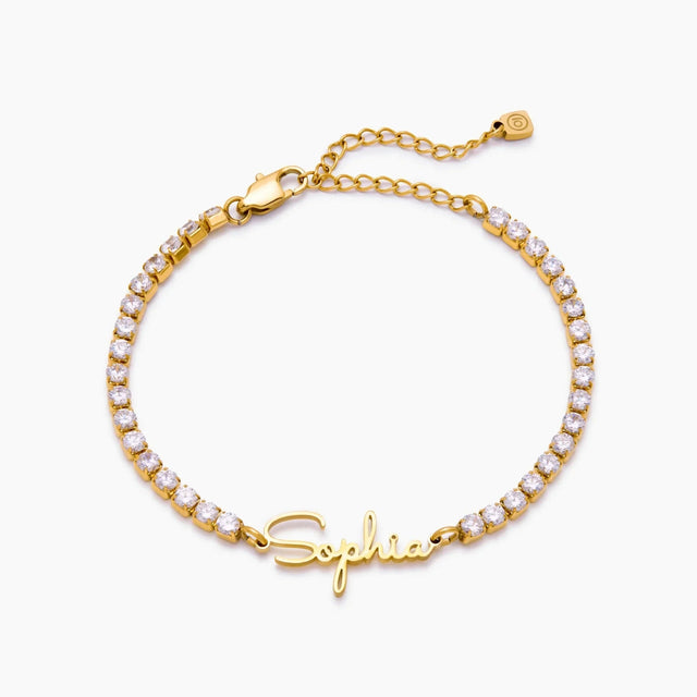 Tennis Bracelet with Personalised Name
