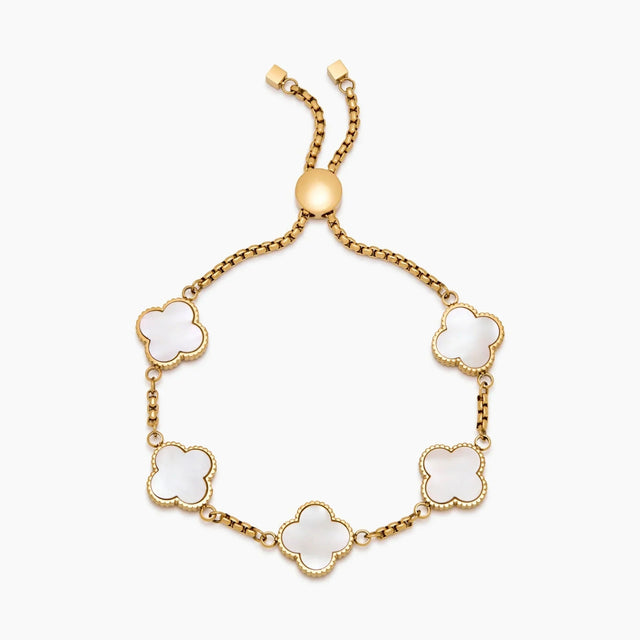 Mother-of-Pearl Clover Bracelet