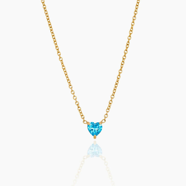 Heart Birthstone Necklace