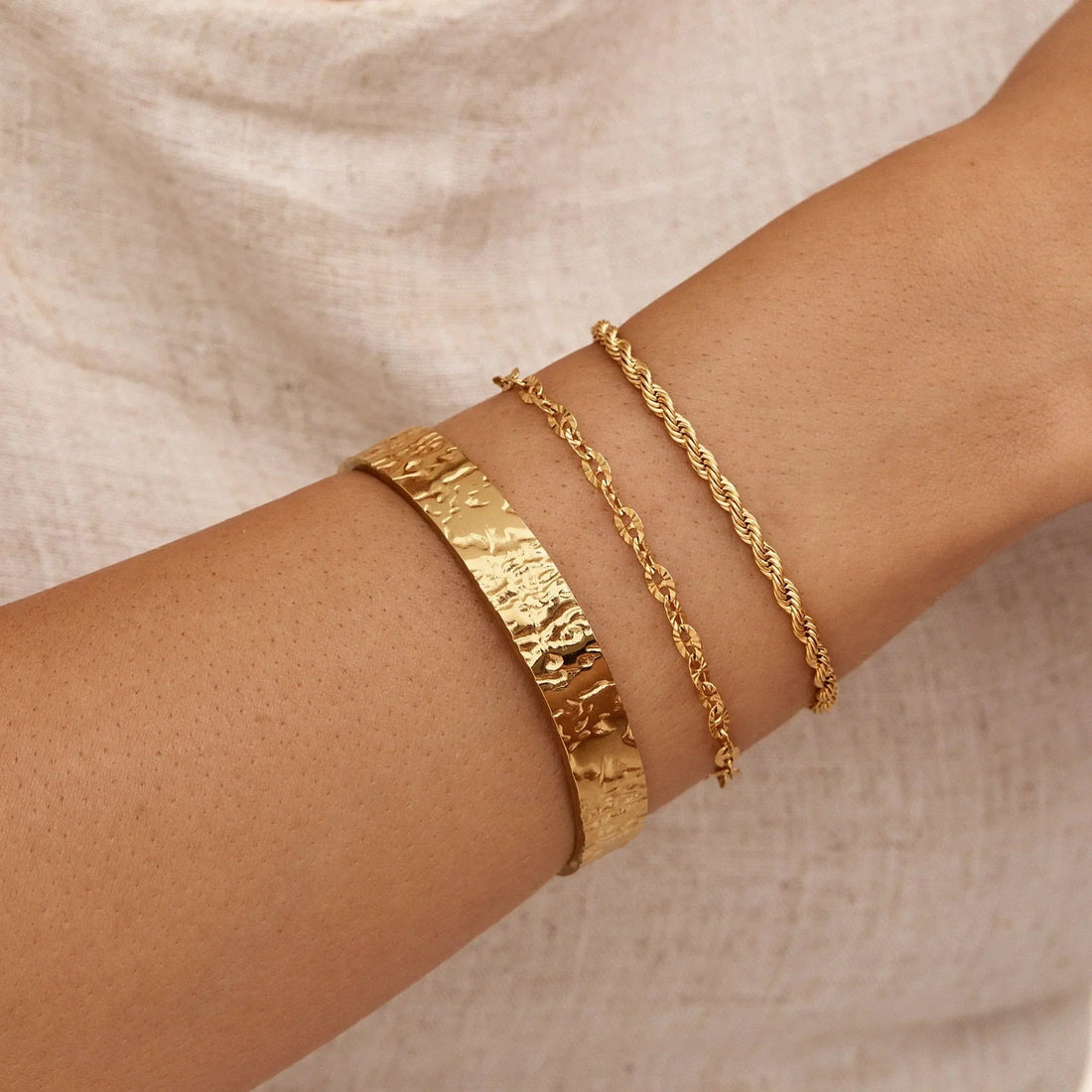 Textured Cuff Bracelet