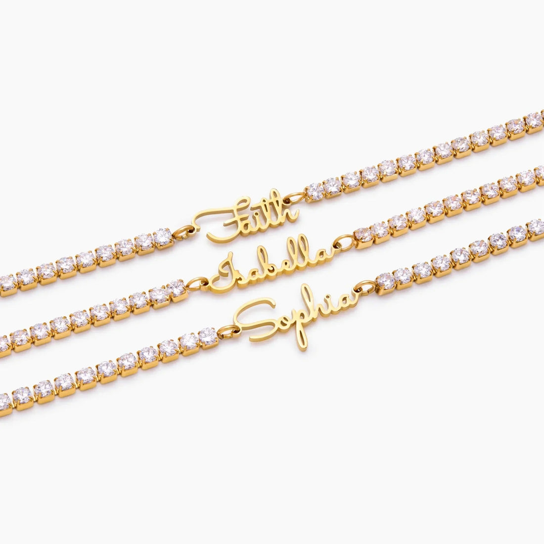 Tennis Bracelet with Personalised Name