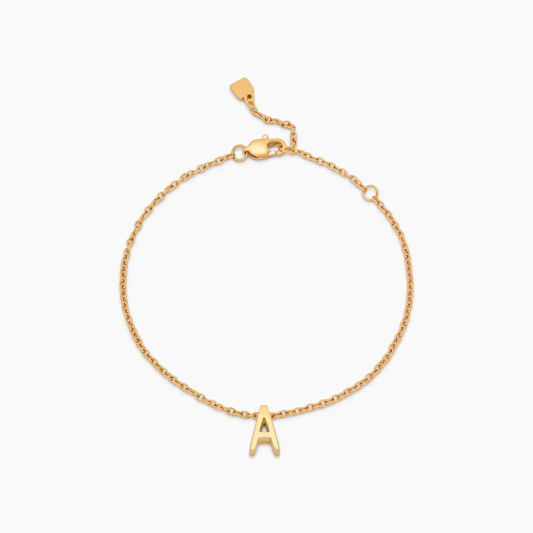 Delicate Bracelet with Initial Charm