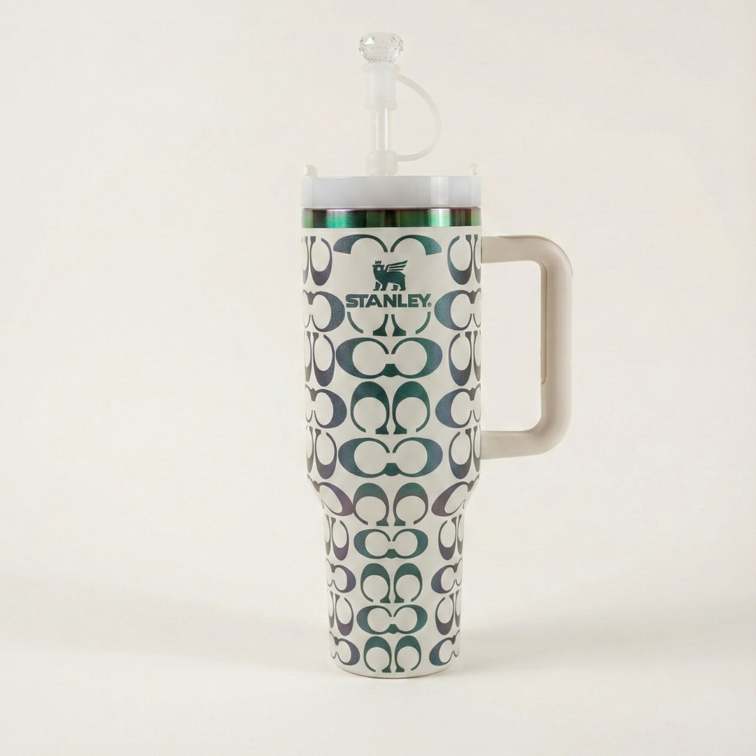 Double Kit Luxury Quencher H2.0 – 40oz with Straw and Keychain