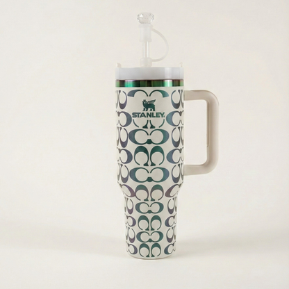 Double Kit Luxury Quencher H2.0 – 40oz with Straw and Keychain
